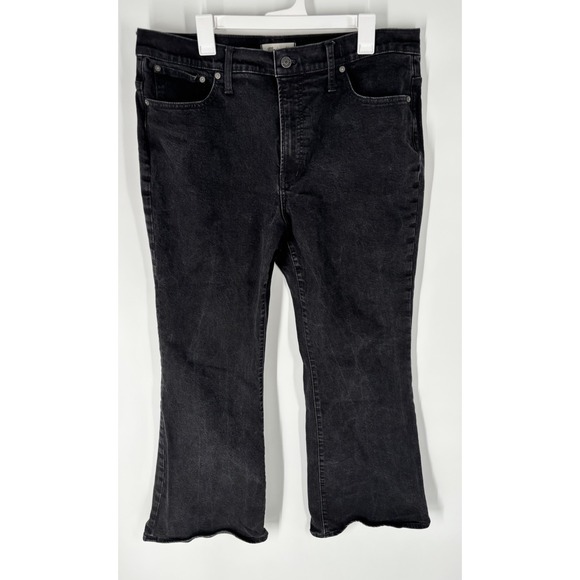 Madewell Denim - Madewell Womens The Perfect Vintage Flare Jeans Sz 33 Black Stretch Minimalist